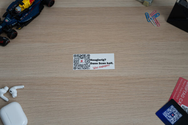 Driptag „Neugierig? Dann Scan halt!"
